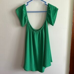 Cute cap sleeve-off shoulder top